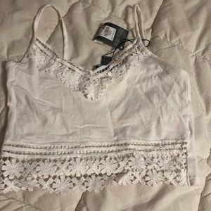White Tank Crop top